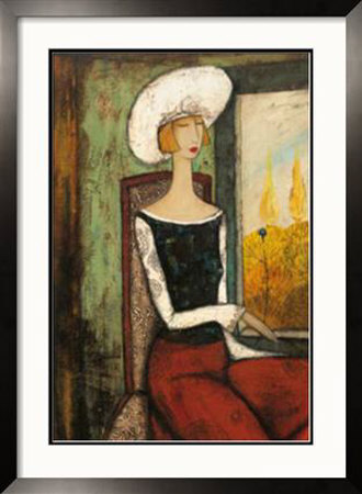 La Chapeau Blanc by Ludmila Curilova Pricing Limited Edition Print image