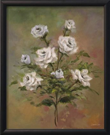 Spray Of White Roses by Debra Lake Pricing Limited Edition Print image