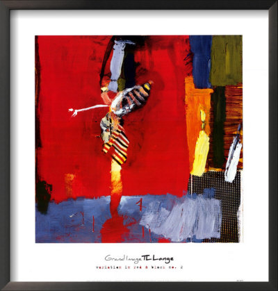Variation In Red & Black Ii by T. L. Lange Pricing Limited Edition Print image