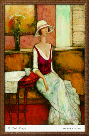 Le Cafe Rouge by Ludmila Curilova Pricing Limited Edition Print image