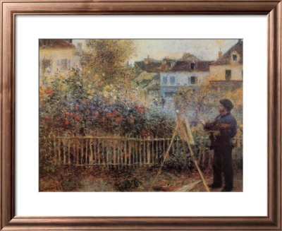 Monet Painting In His Garden At Argenteuil, 1873 by Pierre-Auguste Renoir Pricing Limited Edition Print image