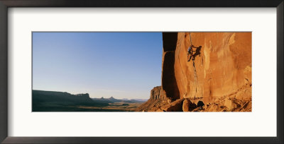 Climber On A Sandstone Wall by Bill Hatcher Pricing Limited Edition Print image