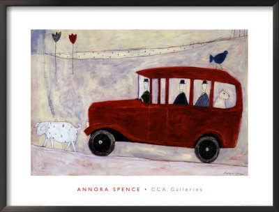 Red Bus by Annora Spence Pricing Limited Edition Print image