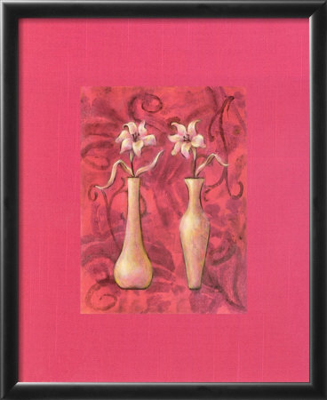 Happy Flowers, Salmon Ii by Judy Kaufman Pricing Limited Edition Print image