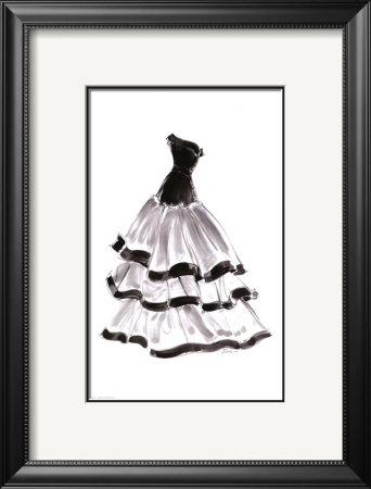 Evening Gown With Ruffles by Tina Pricing Limited Edition Print image