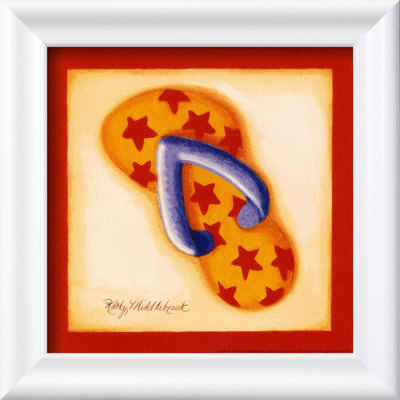 Red Flip Flop I by Kathy Middlebrook Pricing Limited Edition Print image