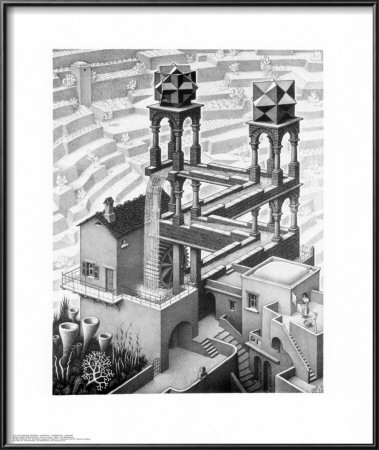 Waterfall by M. C. Escher Pricing Limited Edition Print image