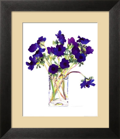 Purple Anemones by Claire Winteringham Pricing Limited Edition Print image
