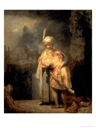 David And Jonathan, 1642 by Rembrandt Van Rijn Pricing Limited Edition Print image