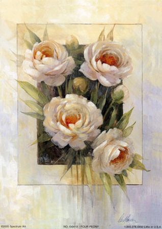 Four Peony by Peter Mcgowan Pricing Limited Edition Print image