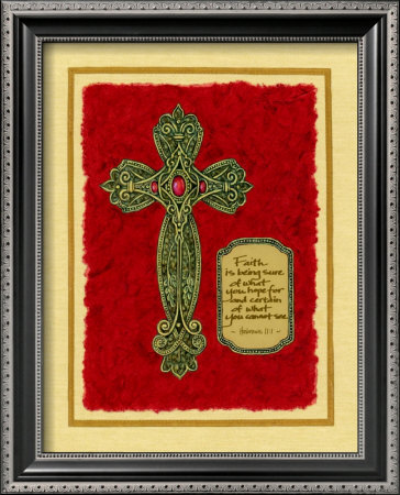Celtic Cross, Faith Is Being Sure by Judy Kaufman Pricing Limited Edition Print image