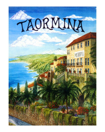 Taormina, Sicily, Italy by Caroline Haliday Pricing Limited Edition Print image