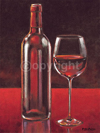 Bouteille De Vin by Yves Blanc Pricing Limited Edition Print image