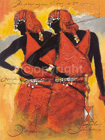 Massai Twins by Joadoor Pricing Limited Edition Print image