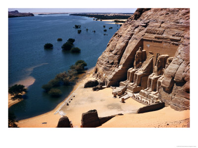 Ramses Temple And The Nile Shoreline At Abu Simbel by David Boyer Pricing Limited Edition Print image