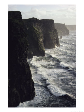 Waves Pound The Cliffs Of Moher by Cotton Coulson Pricing Limited Edition Print image