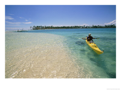 A Person Goes Kayaking In The Sea by Kate Thompson Pricing Limited Edition Print image