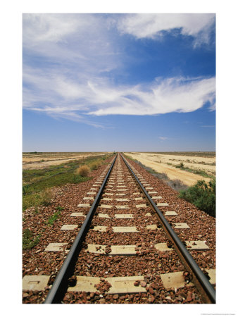 A View Of The Indian Pacific Railroad Crossing The Nullarbor Plain by Richard Nowitz Pricing Limited Edition Print image