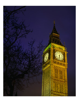 Big Ben At Night, London, Greater London, England by Jan Stromme Pricing Limited Edition Print image