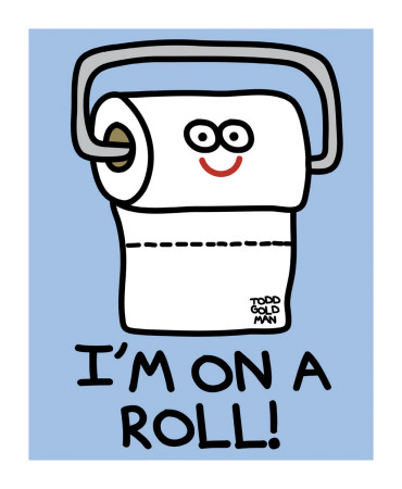 On A Roll Tp by Todd Goldman Pricing Limited Edition Print image