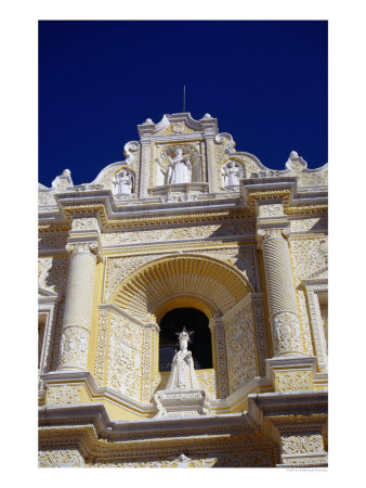 Statue Of Queen Isabella In La Merced, Antigua Guatemala, Sacatepequez, Guatemala by Tony Wheeler Pricing Limited Edition Print image
