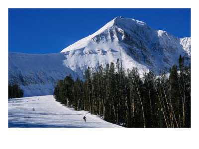 Lone Peak In Montana's Big Sky Ski Resort, Montana, Usa by Stephen Saks Pricing Limited Edition Print image