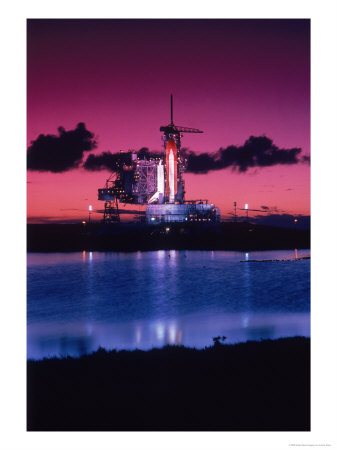 Space Shuttle Atlantis by Lonnie Duka Pricing Limited Edition Print image