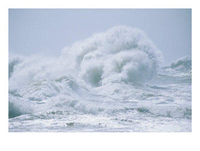 Crashing Backwash Waves At Cape Hatteras by Skip Brown Pricing Limited Edition Print image