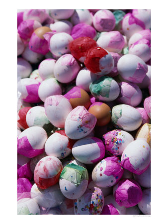 Huevos Con Confetti As Part Of Easter Celebrations., Tepoztlan, Morelos, Mexico by Greg Elms Pricing Limited Edition Print image