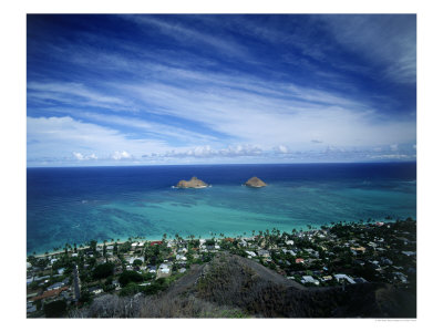 Lanikai Beach And Moku Moa Islands, Hi by Peter French Pricing Limited Edition Print image
