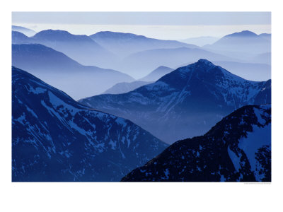 The Mamores From Ben Nevis, Fort William, Scotland by Gareth Mccormack Pricing Limited Edition Print image