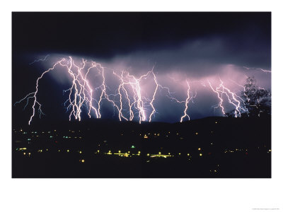 Lightning At Night by Joseph B. Rife Pricing Limited Edition Print image