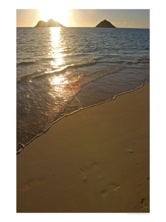 Sunrise Over Mokulua Islands, Lani Kai Beach by Tomas Del Amo Pricing Limited Edition Print image