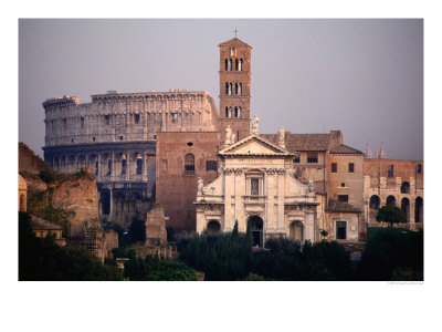 Roman Forum In Front Of Colosseum, Rome, Italy by Jon Davison Pricing Limited Edition Print image