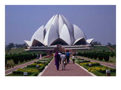 Baha'i House Of Worship (Lotus Temple), Delhi, India by Chris Mellor Pricing Limited Edition Print image