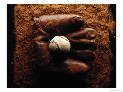 Baseball In Antique Glove by John T. Wong Pricing Limited Edition Print image
