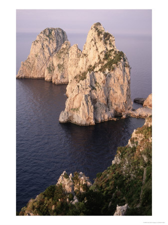 Island Of Capri, Faraglioni, Italy by Stephen Saks Pricing Limited Edition Print image