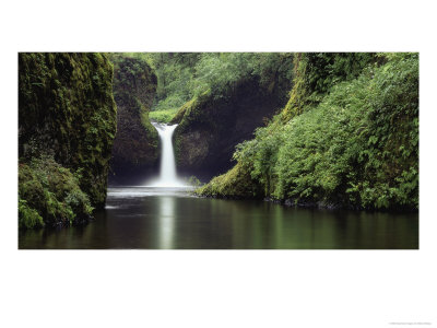 Punch Bowl Waterfall, Columbia Gorge, Or by Stefan Hallberg Pricing Limited Edition Print image