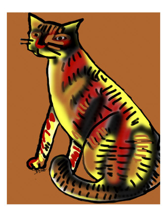 Calico Cat by Diana Ong Pricing Limited Edition Print image