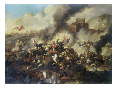 A Crusader Battle by Antonio Calza Pricing Limited Edition Print image