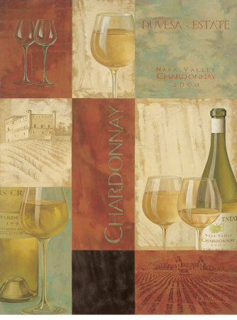 Napa Chardonnay by Fabrice De Villeneuve Pricing Limited Edition Print image