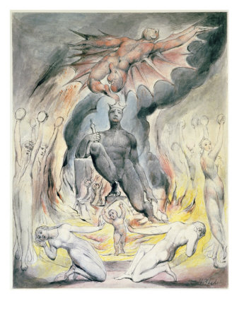 The Flight Of Moloch by William Blake Pricing Limited Edition Print image