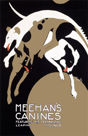 Meehans Leaping Hound Dog Circus by Alfonso Iannelli Pricing Limited Edition Print image