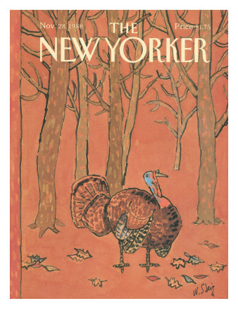 The New Yorker Cover - November 28, 1988 by William Steig Pricing Limited Edition Print image