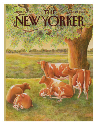 The New Yorker Cover - August 10, 1987 by Jenni Oliver Pricing Limited Edition Print image