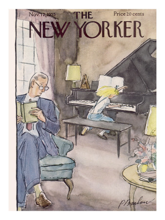 The New Yorker Cover - November 12, 1955 by Perry Barlow Pricing Limited Edition Print image