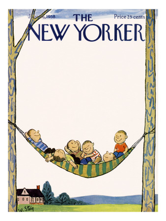 The New Yorker Cover - July 26, 1958 by William Steig Pricing Limited Edition Print image