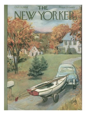 The New Yorker Cover - October 11, 1958 by Arthur Getz Pricing Limited Edition Print image