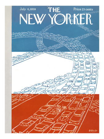 The New Yorker Cover - July 4, 1959 by Anatol Kovarsky Pricing Limited Edition Print image