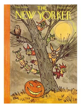 The New Yorker Cover - October 31, 1959 by William Steig Pricing Limited Edition Print image